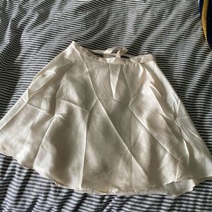 pale silk wrap skirt